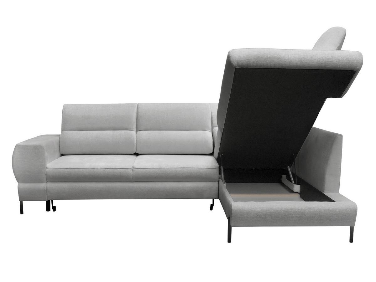 ECKSOFA Clinton, Seite: Rechts - Hellbraun/Schwarz, Holz/Kunststoff (253/174cm) - MIRJAN24