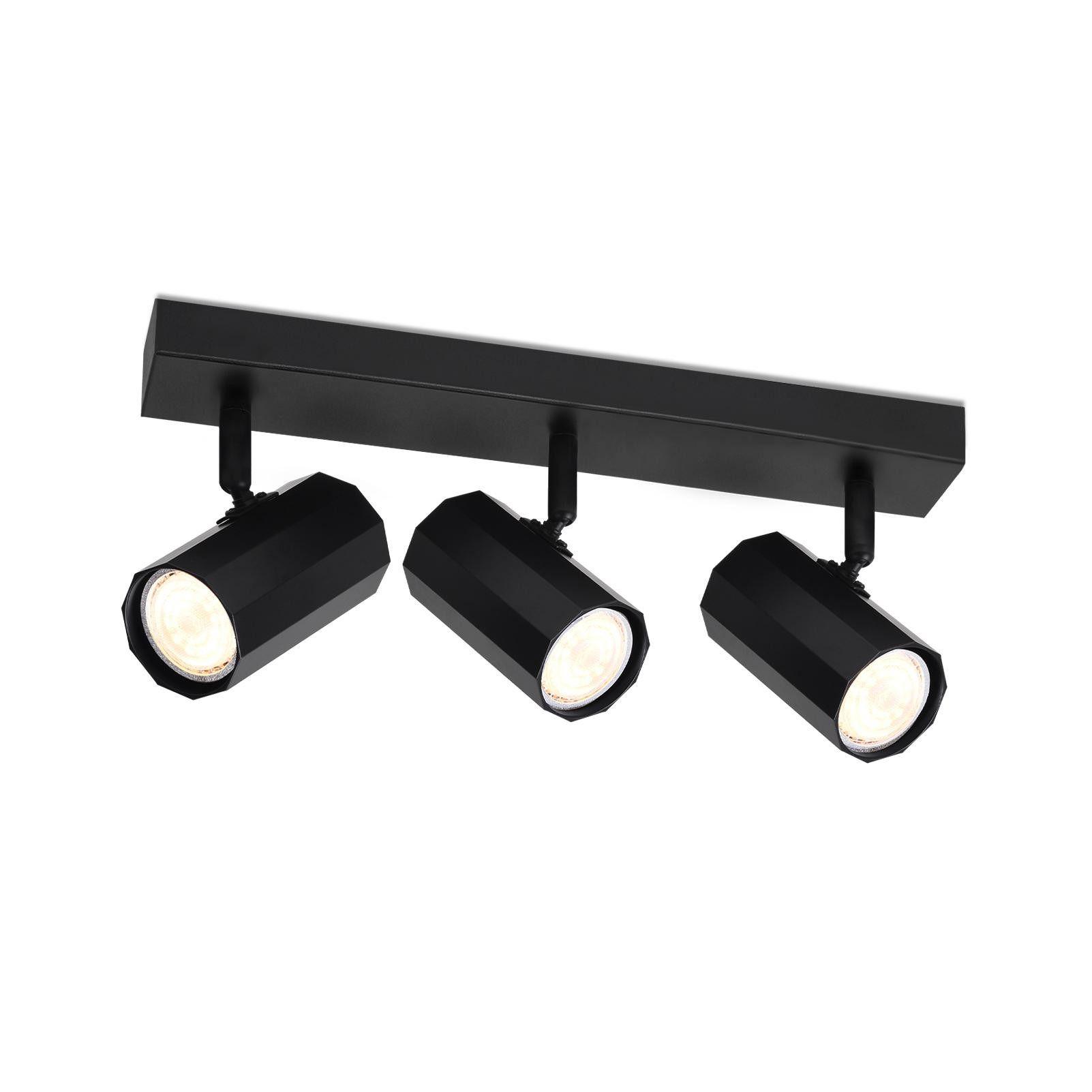 DECKENSTRAHLER Gerhard 10.5/5.9/39cm - Schwarz, Metall (10.5/5.9/39cm) - ZMH