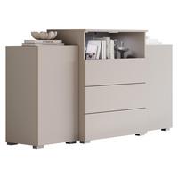 SIDEBOARD Urban III - Kaschmir/Alufarben, Holzwerkstoff/Kunststoff (150/81/39cm) - MIRJAN24