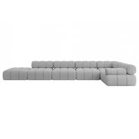 ECKSOFA modulares Sofa Felto-L3 - 475x190x70 cm Hellgrau Bouclé - Hellgrau, Holzwerkstoff/Textil (475/190cm) - ALTDECOR