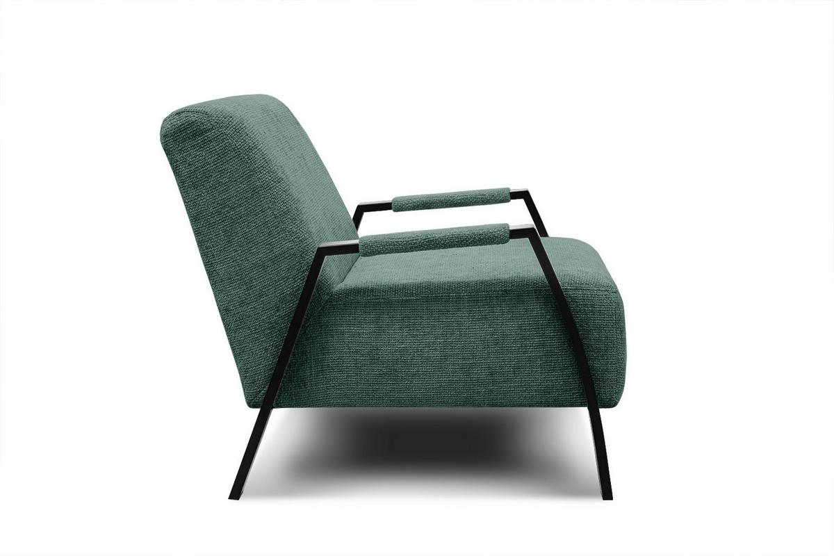 SESSEL KOBE, smaragdgrün - Smaragdgrün/Schwarz, Holz/Textil (72/76/90cm) - Wozimo