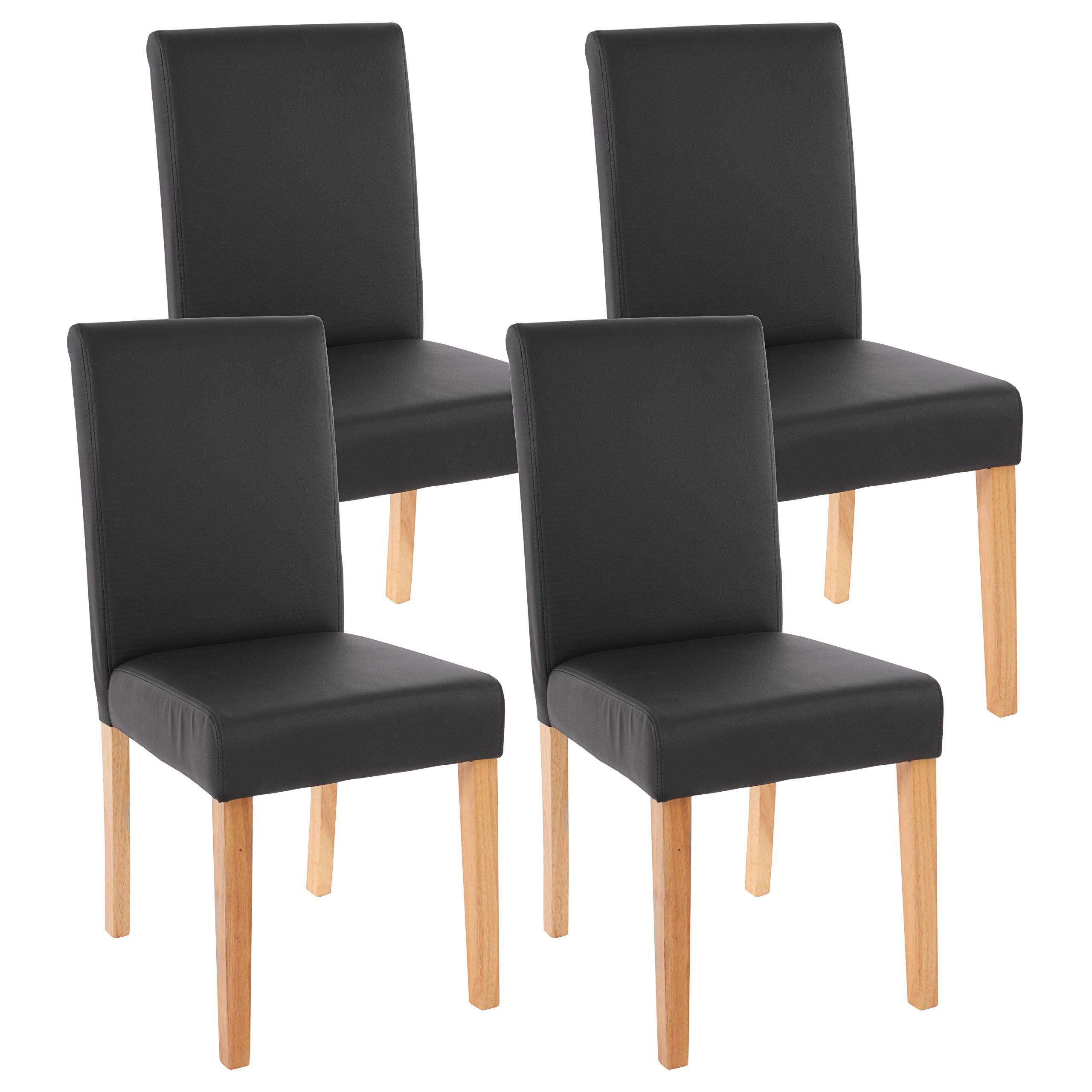 ESSZIMMERSTUHL Anthrazit 4er-Set - Anthrazit/Schwarz, Textil (43/90/56cm) - MCW