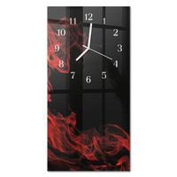 WANDUHR aus Glas 30x60 cm - Feuer - Multicolor, Glas (30/60/0.4cm) - TULUP