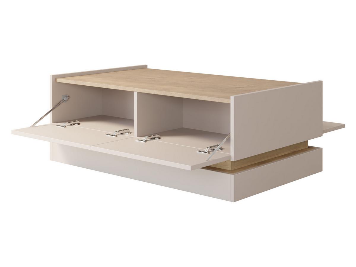 COUCHTISCH Zarpant L97 4K - Sandfarben/Eichefarben, Holzwerkstoff (60/97/40cm) - MIRJAN24