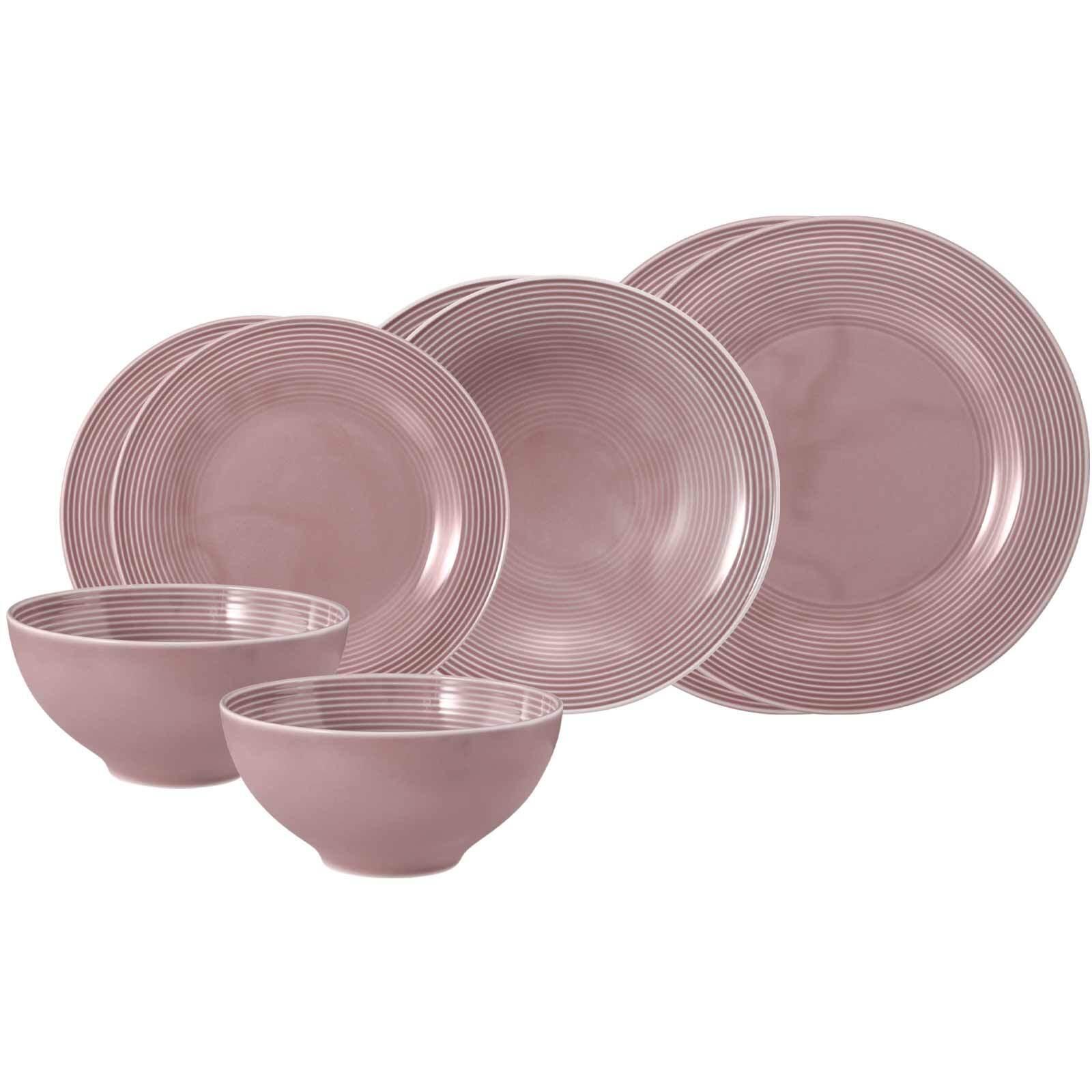 EINSTEIGER-SET Beat Color Glaze Altrosa 8-tlg. - Altrosa, Keramik (2/2/2cm) - Seltmann Weiden