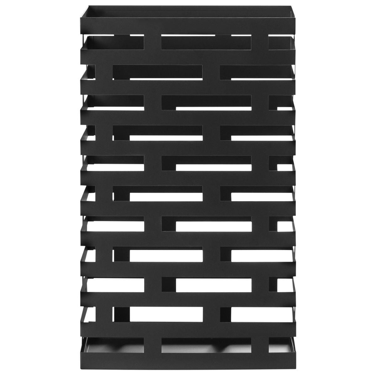 SCHIRMSTÄNDER Metall Schwarz Kamsar - Schwarz, Metall (38/62/19cm) - Beliani