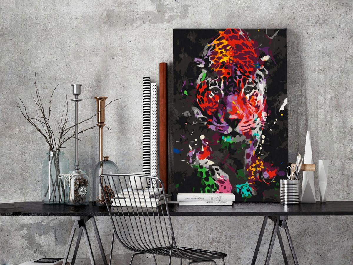 MALEN NACH ZAHLEN 40/50 cm - Multicolor, Textil (1.4/50cm) - KUNSTLOFT