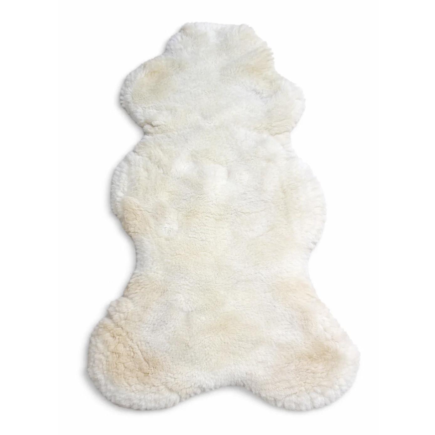 SCHAFFELL Premium Merino Lammfell Natur Weiß geschoren ca. 105 cm - Weiß, Fell (55/105cm) - Provellus