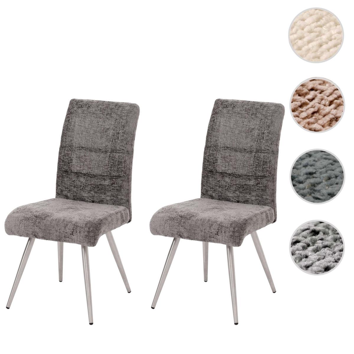 ESSZIMMERSTUHL Grau 2er-Set - Grau, Textil (68/97/64cm) - MCW