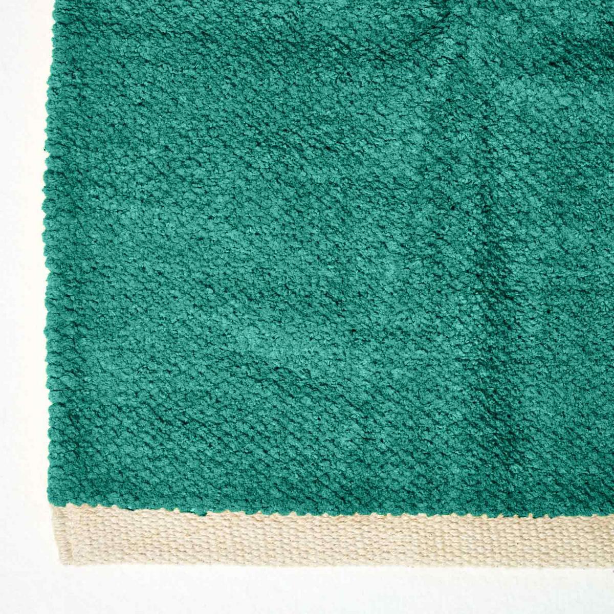 HANDWEBTEPPICH Chenille 110/170 cm - Petrol, Textil (110/170cm) - Homescapes
