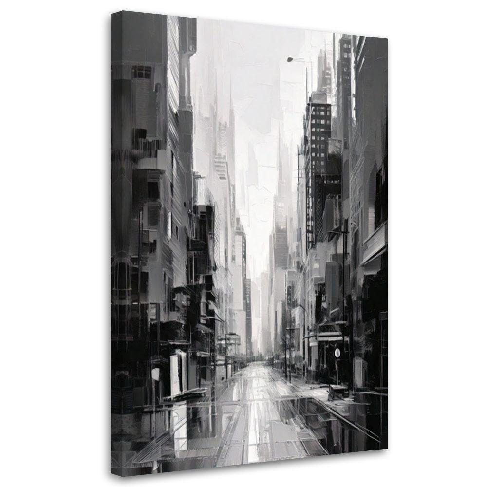 LEINWANDBILD Abstraktion 20x30cm - Schwarz, Textil (20/30cm) - Feeby