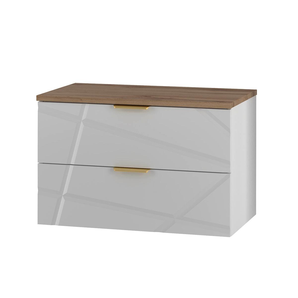 WASCHTISCHUNTERSCHRANK 80.6cm Aurora Weiß - Weiß, Holzwerkstoff (80.6/52.2/46.5cm) - Petits-meubles