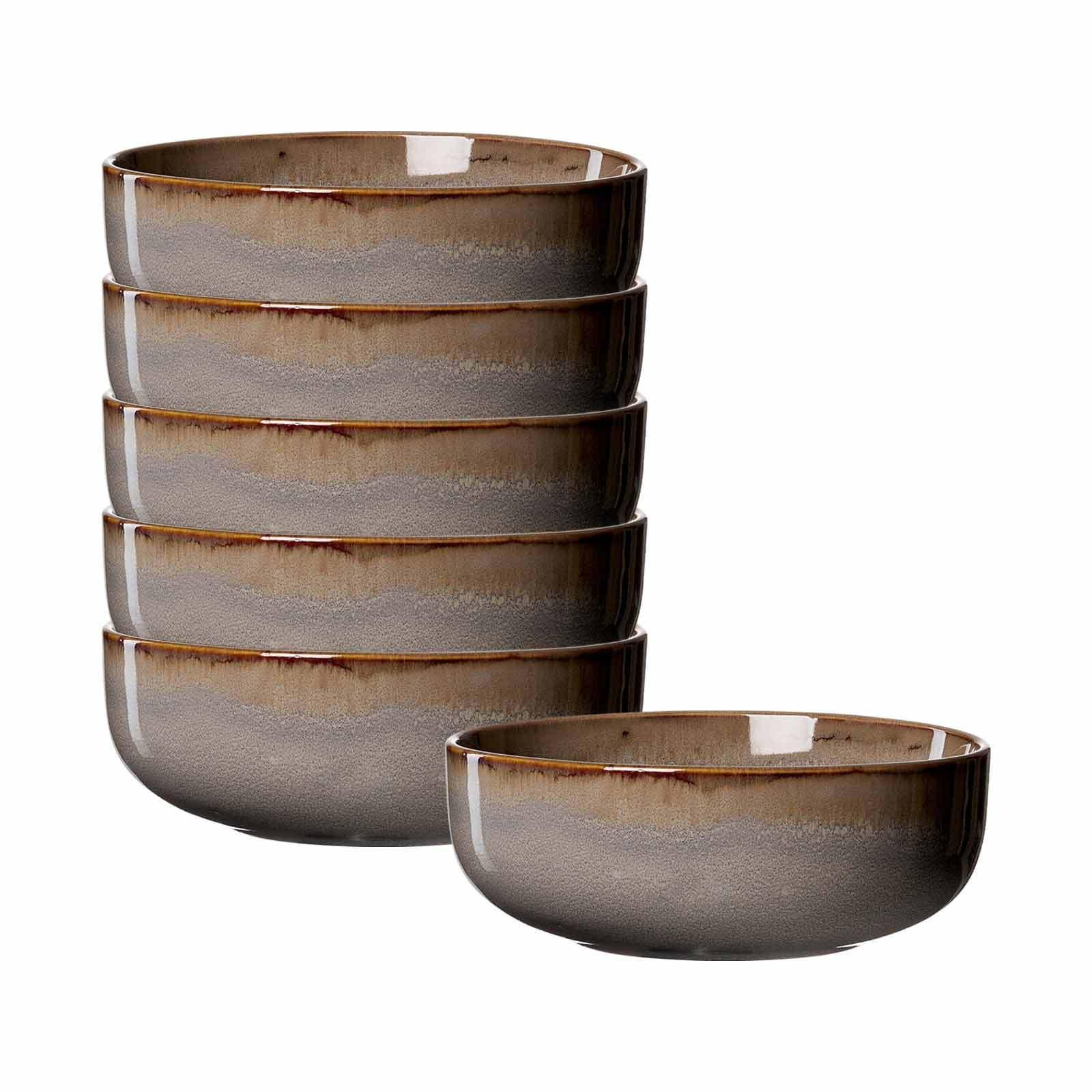 MÜSLISCHALEN Malaga Grau ø 15,5 cm 6er Set - Grau, Keramik (15.5cm) - Ritzenhoff Breker