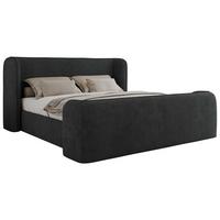 POLSTERBETT EMORA CLASSIC DUO 160/200 - Dunkelgrau Strukture - Multipocket-Matratze - Dunkelgrau, Textil (160/200cm) - MKS
