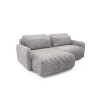 ECKSOFA Simone Mit Schlaffunktion - Grau, Holzwerkstoff/Textil (240/165cm) - Fun Möbel