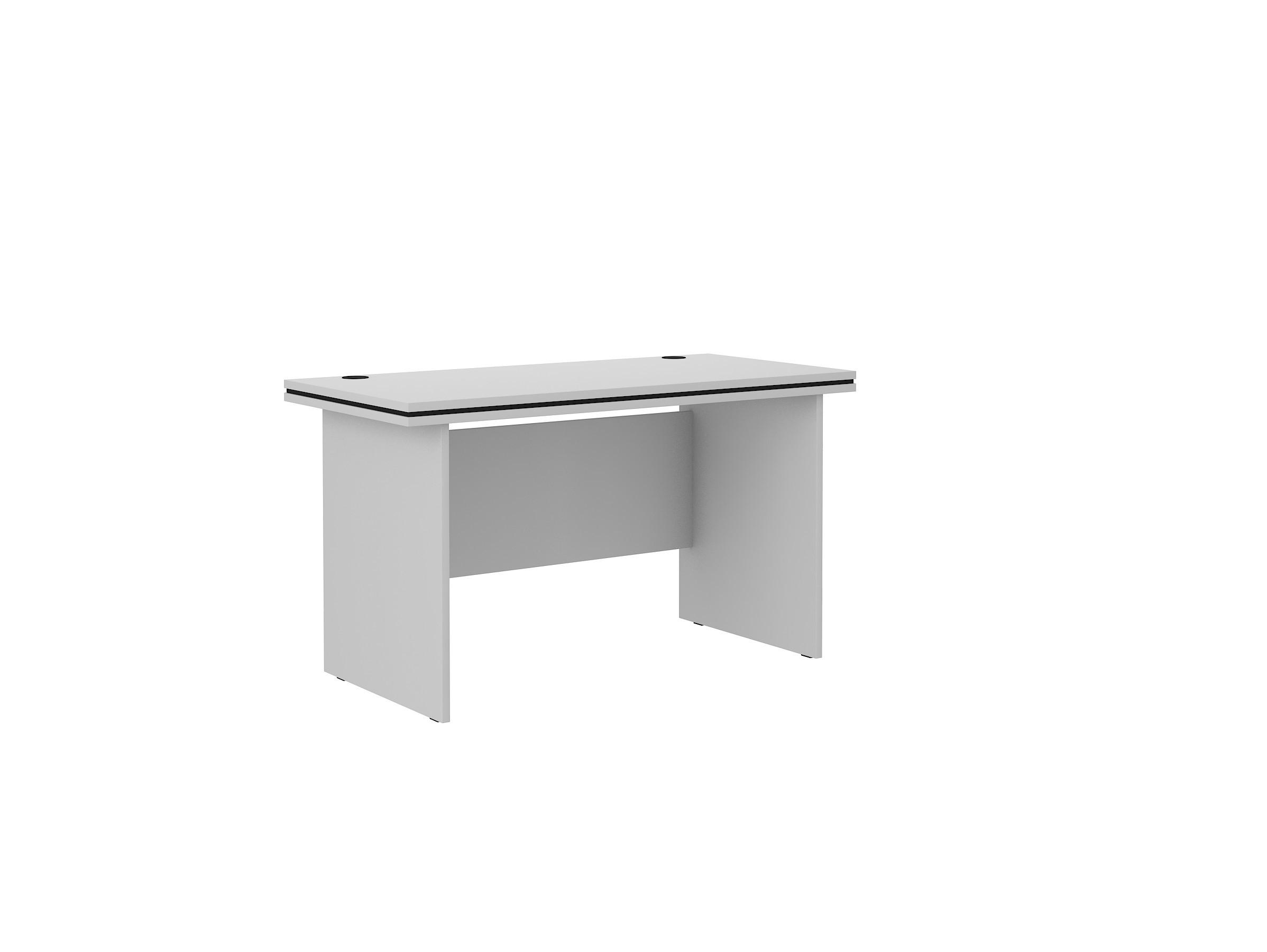 SCHREIBTISCH MALTESA 138x67x78,1 cm Bürotisch Computertisch, Grau - Grau, Holzwerkstoff (67/138/78.1cm) - MASSENO