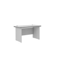 SCHREIBTISCH MALTESA 138x67x78,1 cm Bürotisch Computertisch, Grau - Grau, Holzwerkstoff (67/138/78.1cm) - MASSENO