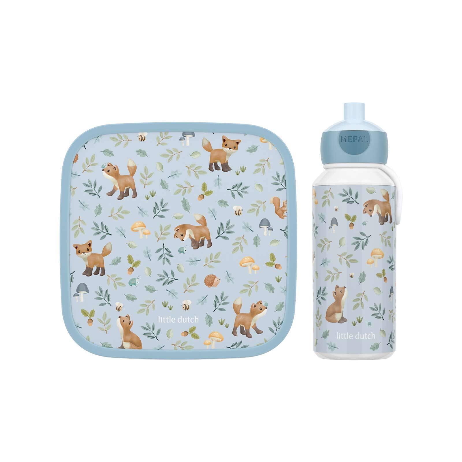 LUNCHSET XL Campus (2025) Forest Friends - Weiß/Hellblau, Kunststoff (2/2/2cm) - Mepal