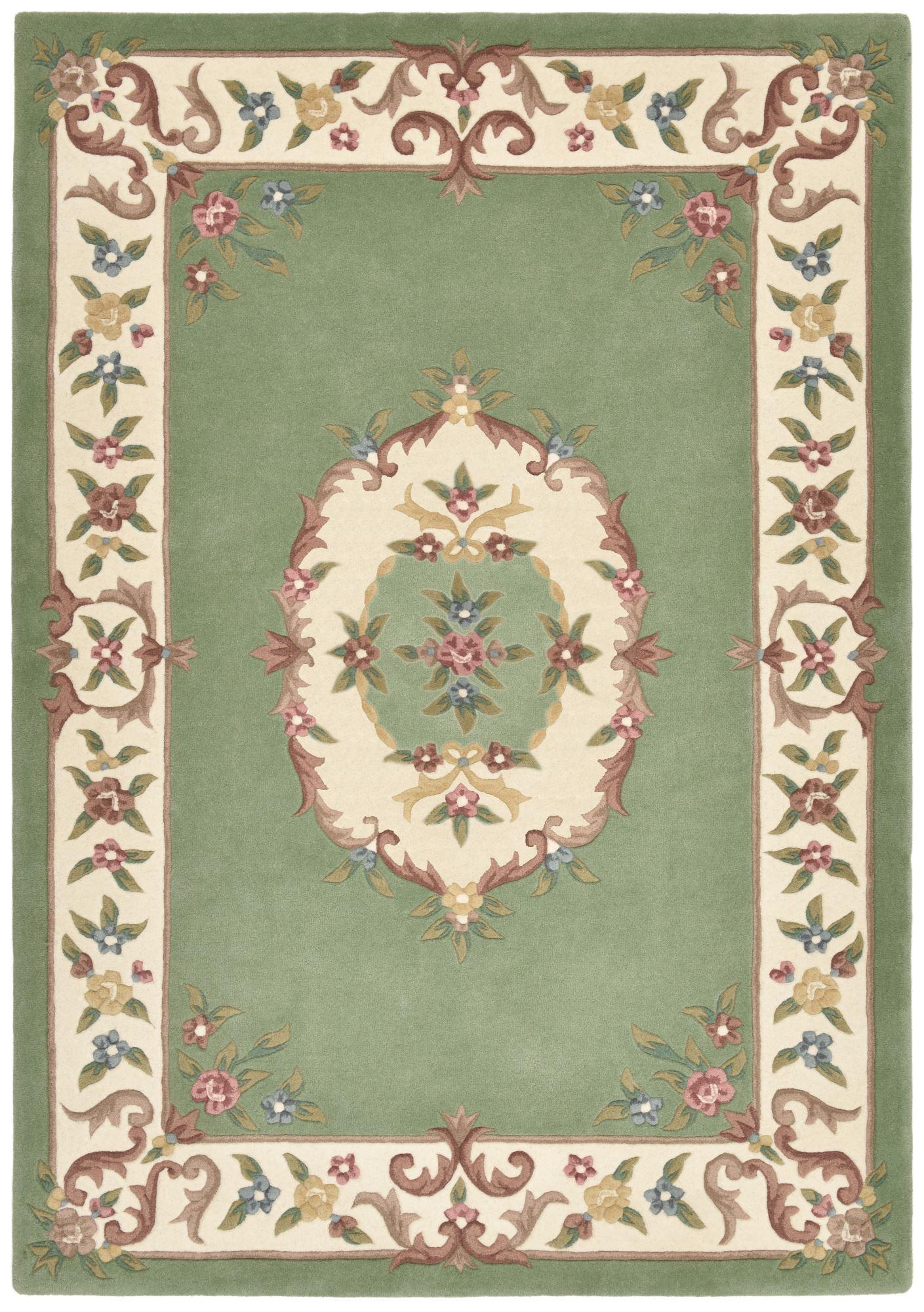 HANDTUFTTEPPICH Bloomingville 190x250 cm - Grün, Textil (190/250cm) - THEKO