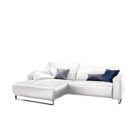 ECKSOFA YORK Weiß Leder - Weiß, Leder (284/180cm) - KAWOLA