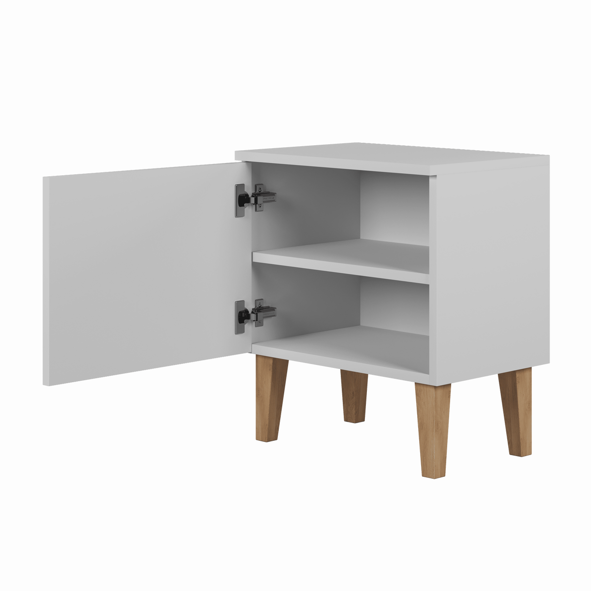 KINDER-NACHTTISCH Kubi Weiß 34/50/56 - Weiß, Holzwerkstoff (34/50/56cm) - RAUMHIRSCH FURNITURE