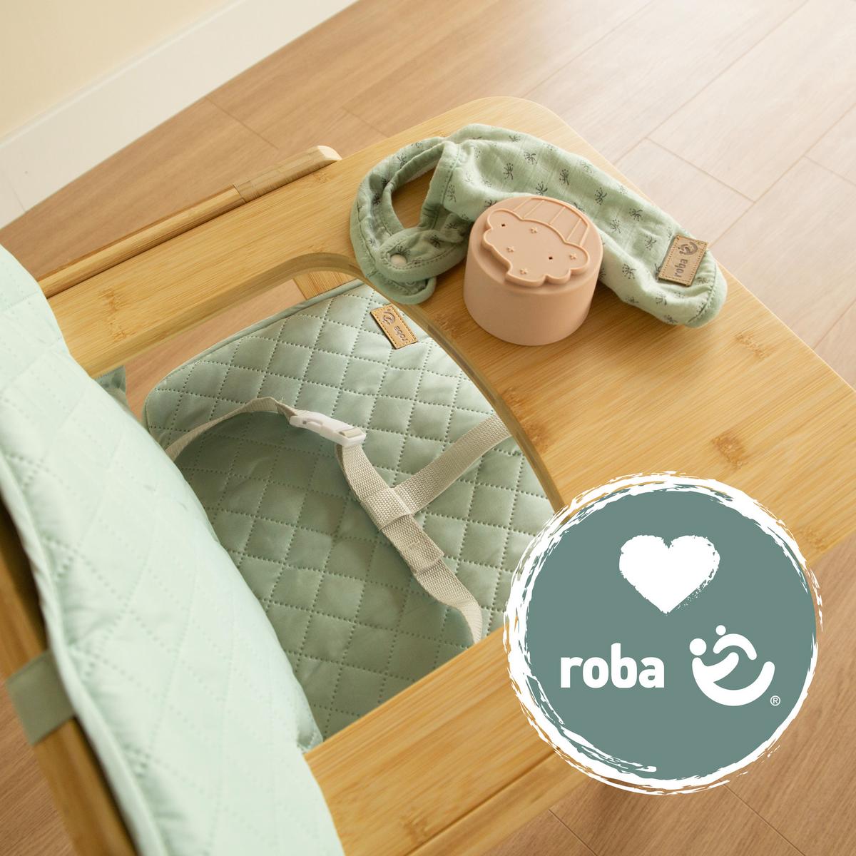 HOCHSTUHL-SITZVERKLEINERER 2-teilig roba Style Frosty green - Grün, Textil (42/1.5/28cm) - Roba