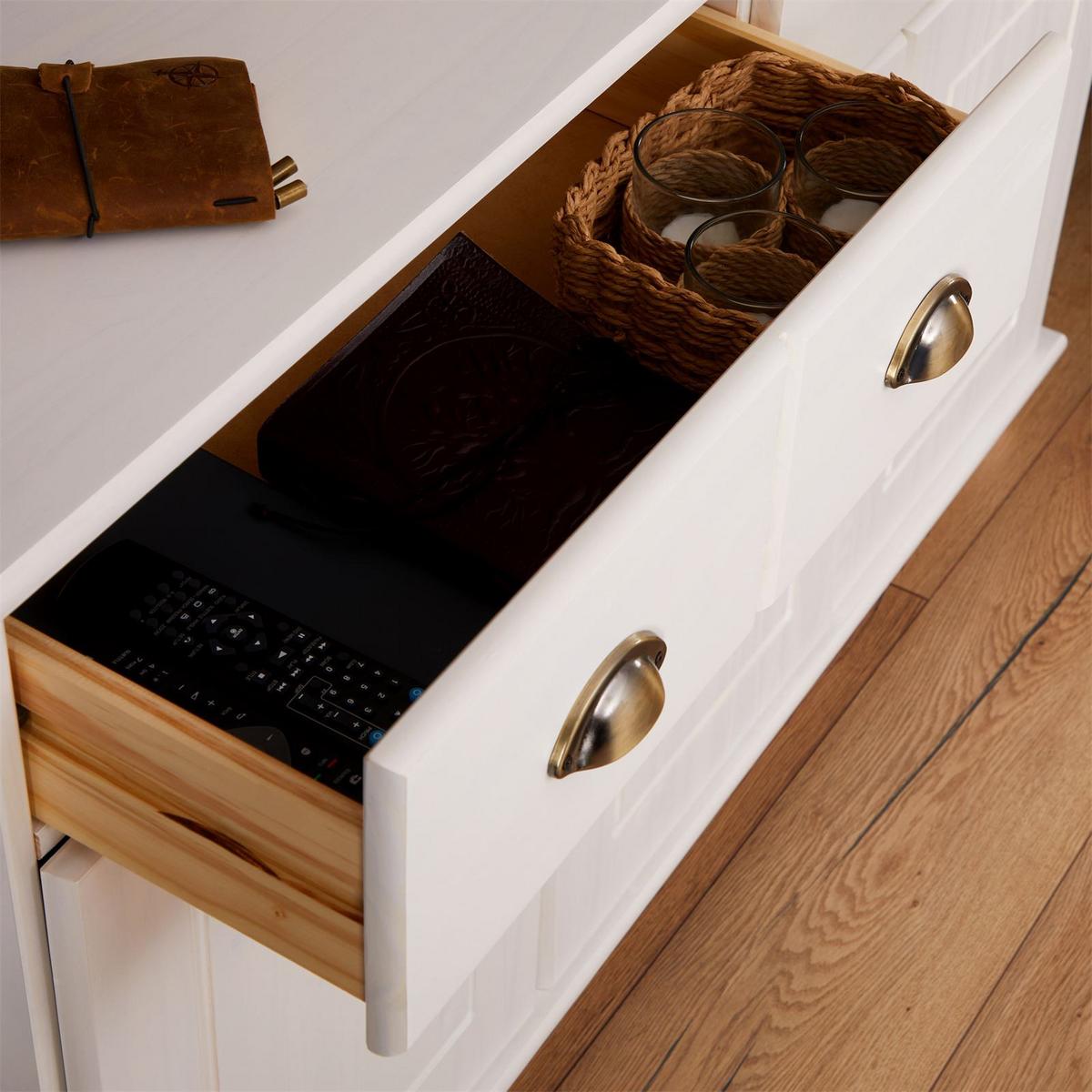 SIDEBOARD COLMAR weiß - Weiß, Holz (116/74/35cm) - IDIMEX