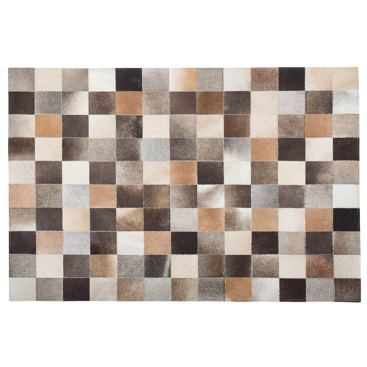 KURZFLOR-TEPPICH Soke 230/160 cm - Multicolor, Fell (160/230cm) - Beliani
