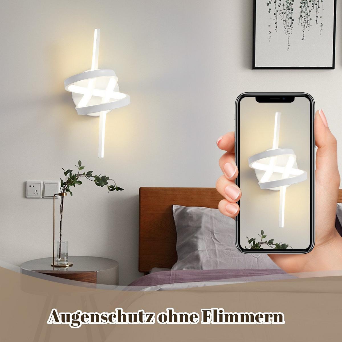 LED WANDLEUCHTE Nassar - Weiß, Metall (31/19.5/17cm) - Nettlife
