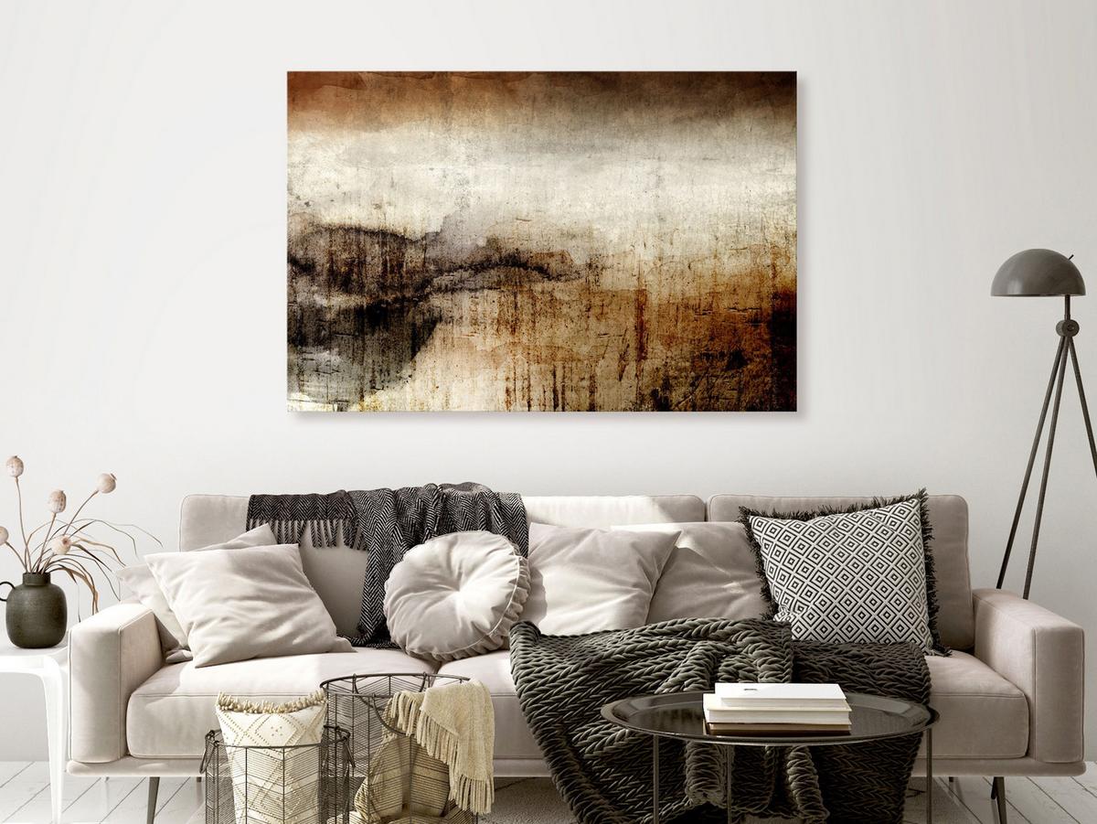 KUNSTDRUCK Braun 120/80 cm - Braun, Textil (120/80cm) - KUNSTLOFT