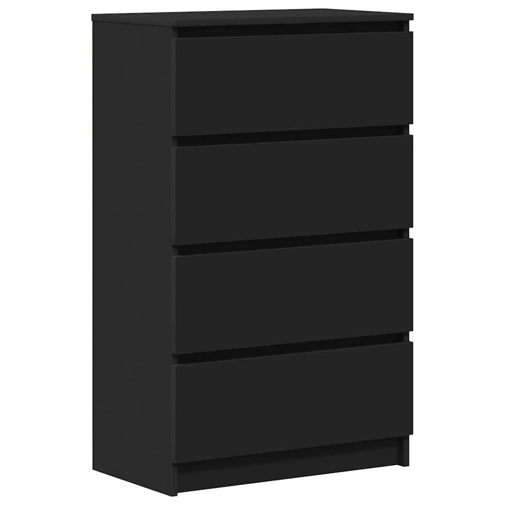 KOMMODE Parker 60/35/98.5 cm - Schwarz, Holzwerkstoff (60/98.5/35cm) - Nettlife