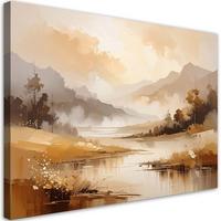 LEINWANDBILD Landschaften 45x30cm - Beige, Textil (45/30cm) - Feeby