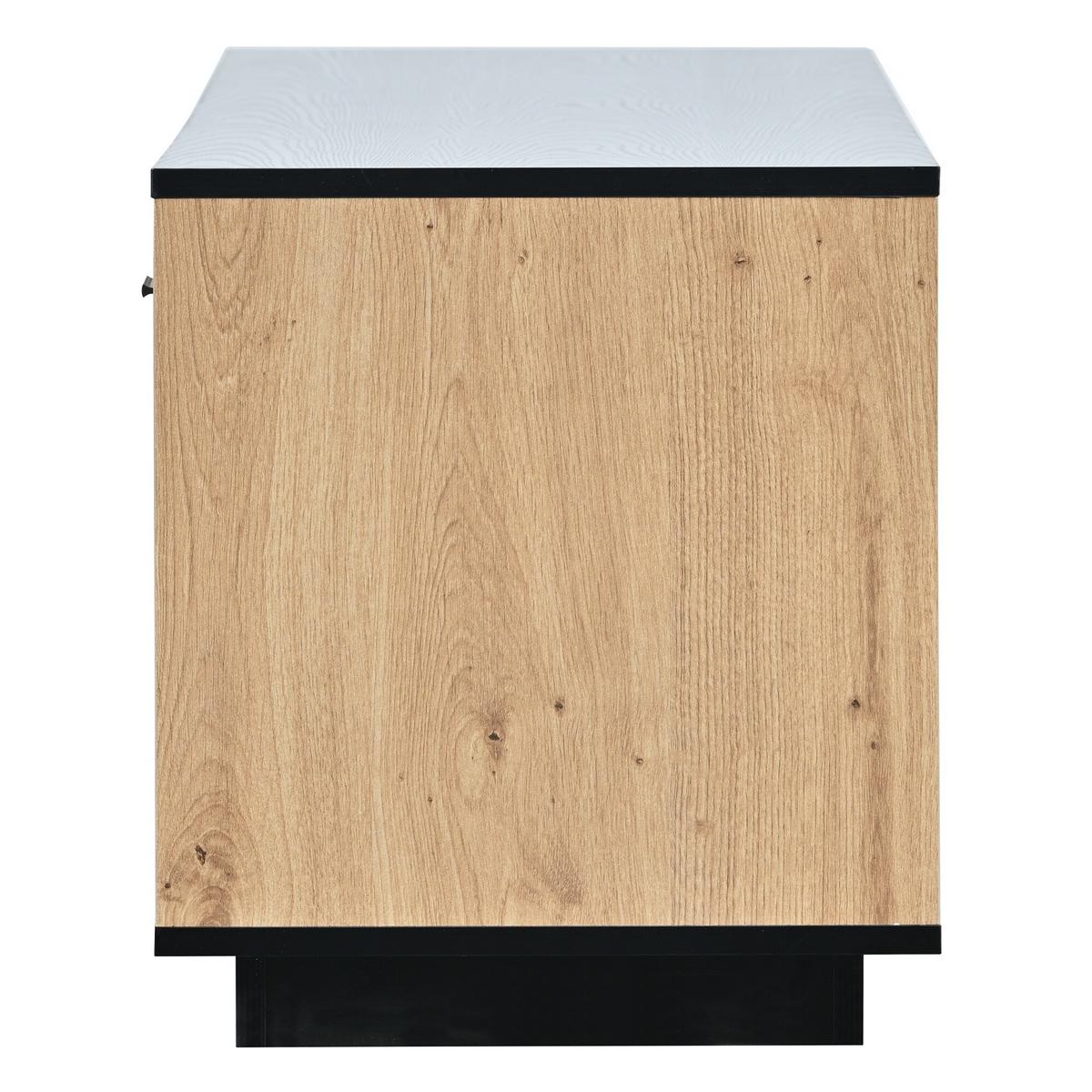 TV-SCHRANK Braun 180/40/45 cm - Braun, Glas/Holzwerkstoff (40/45/180cm) - Urban Meuble