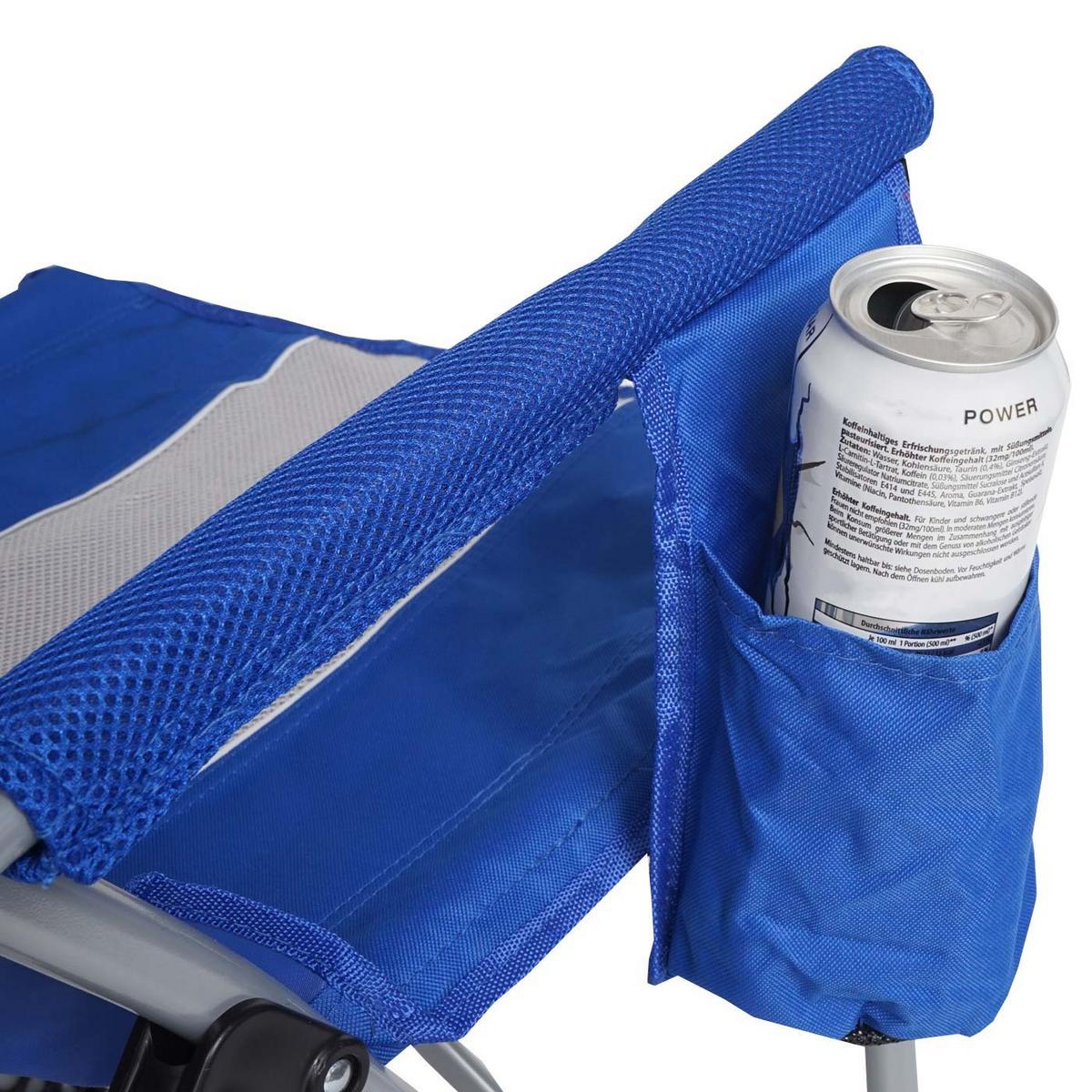 CAMPINGSTUHL Blau - Blau, Textil (57/100/66cm) - MCW