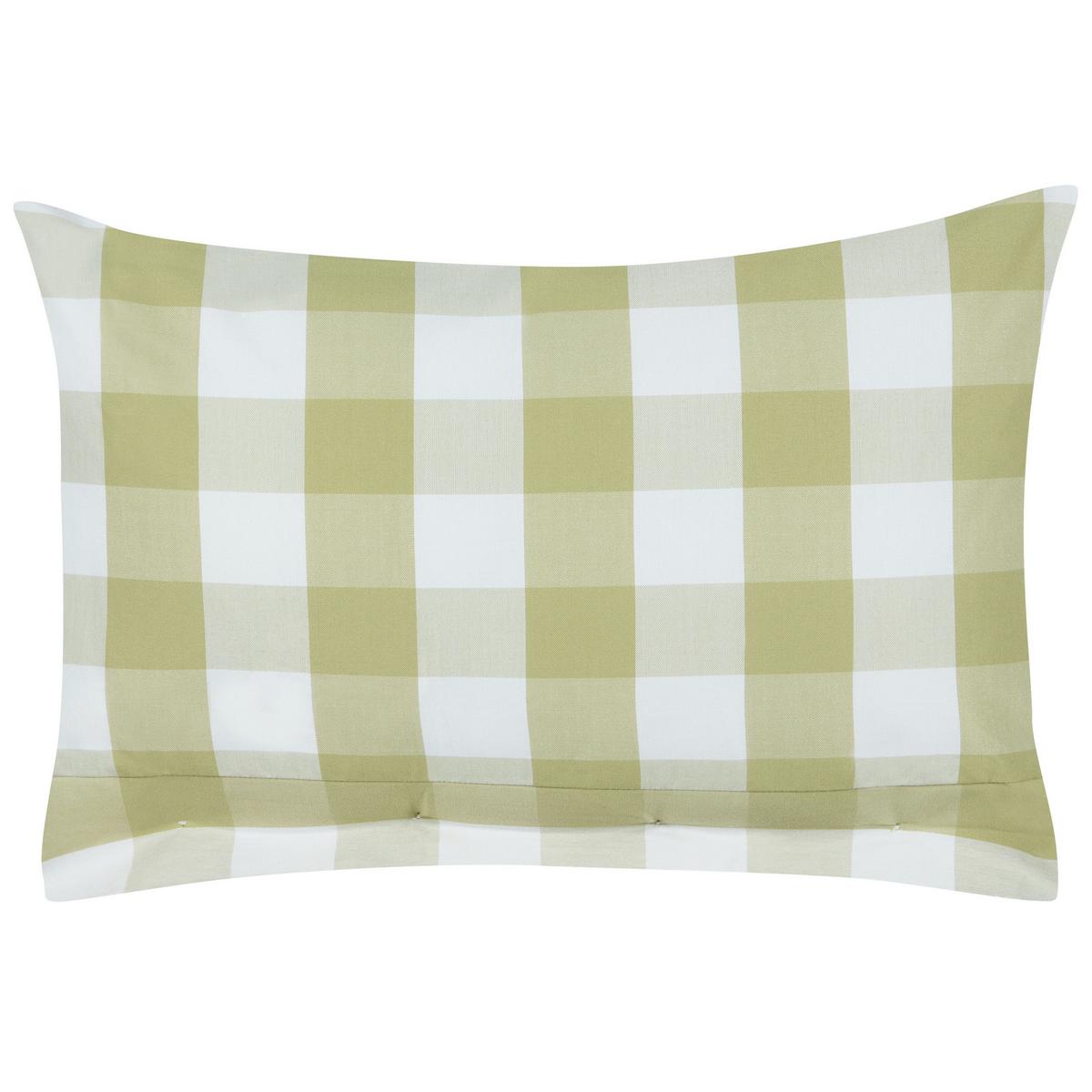 DEKOKISSEN Hellgrün 40/60 cm Tamnine - Hellgrün/Weiß, Textil (60/40cm) - Beliani