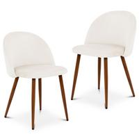 ESSZIMMERSTUHL NAVIA 2er-Set beige - Beige, Textil (49/76/52cm) - IDIMEX