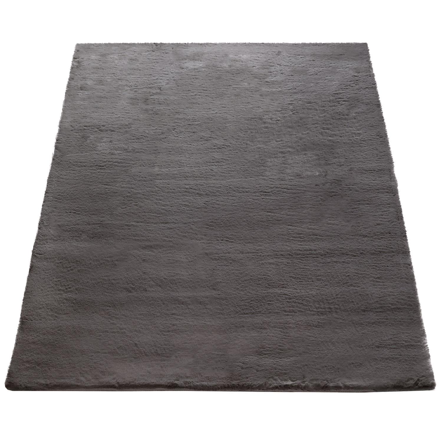 HOCHFLORTEPPICH, einfarbig, Dunkelgrau, 200 x 290 cm - Dunkelgrau, Textil (290/200cm) - KADIMA DESIGN
