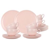KAFFEESERVICE Amina Rosé 18-tlg. - Rosa, Keramik (2/2/2cm) - Seltmann Weiden
