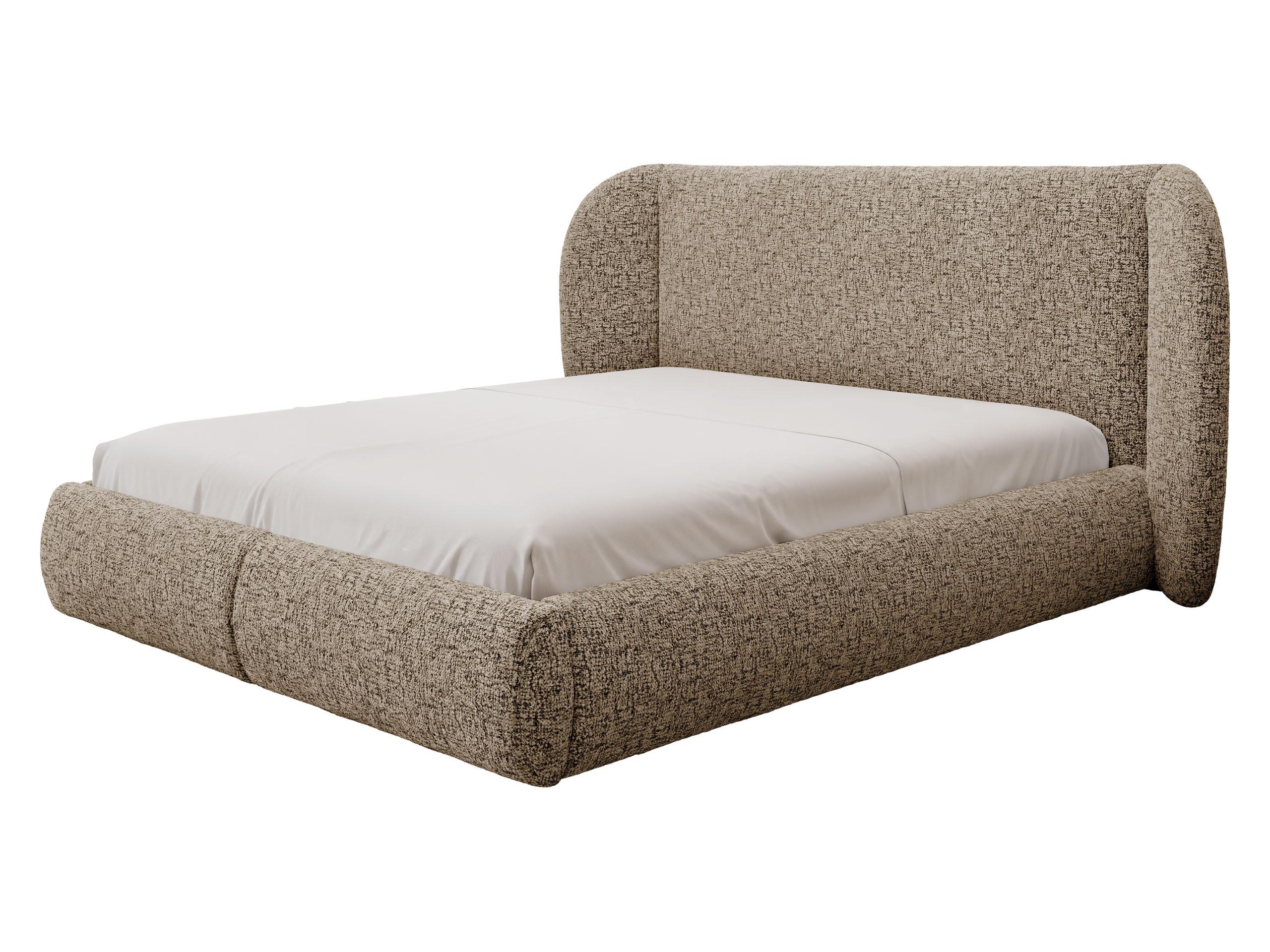 POLSTERBETT Jamika - Hellbraun, Holz/Textil (140/200cm) - MIRJAN24