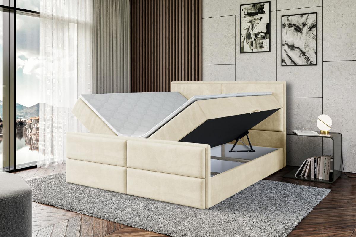 BOXBETT AURA-Z - 200 x 200 - H3 - Beige - Beige, Holzwerkstoff (200/200cm) - ALTDECOR