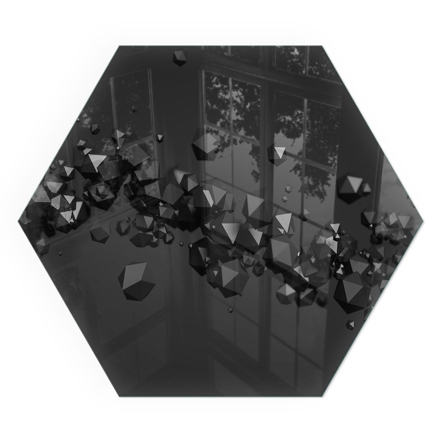 GLASPLATTE für Kamin h40 cm - Schwarz, Glas (40/40/0.4cm) - TULUP