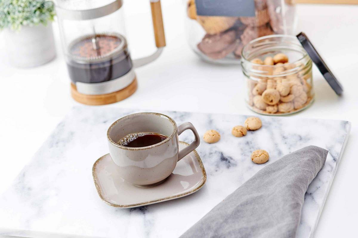 KAFFEEUNTERTASSEN Casa Grau ø 13,5 cm 6er Set - Grau, Keramik (13.5cm) - Ritzenhoff Breker