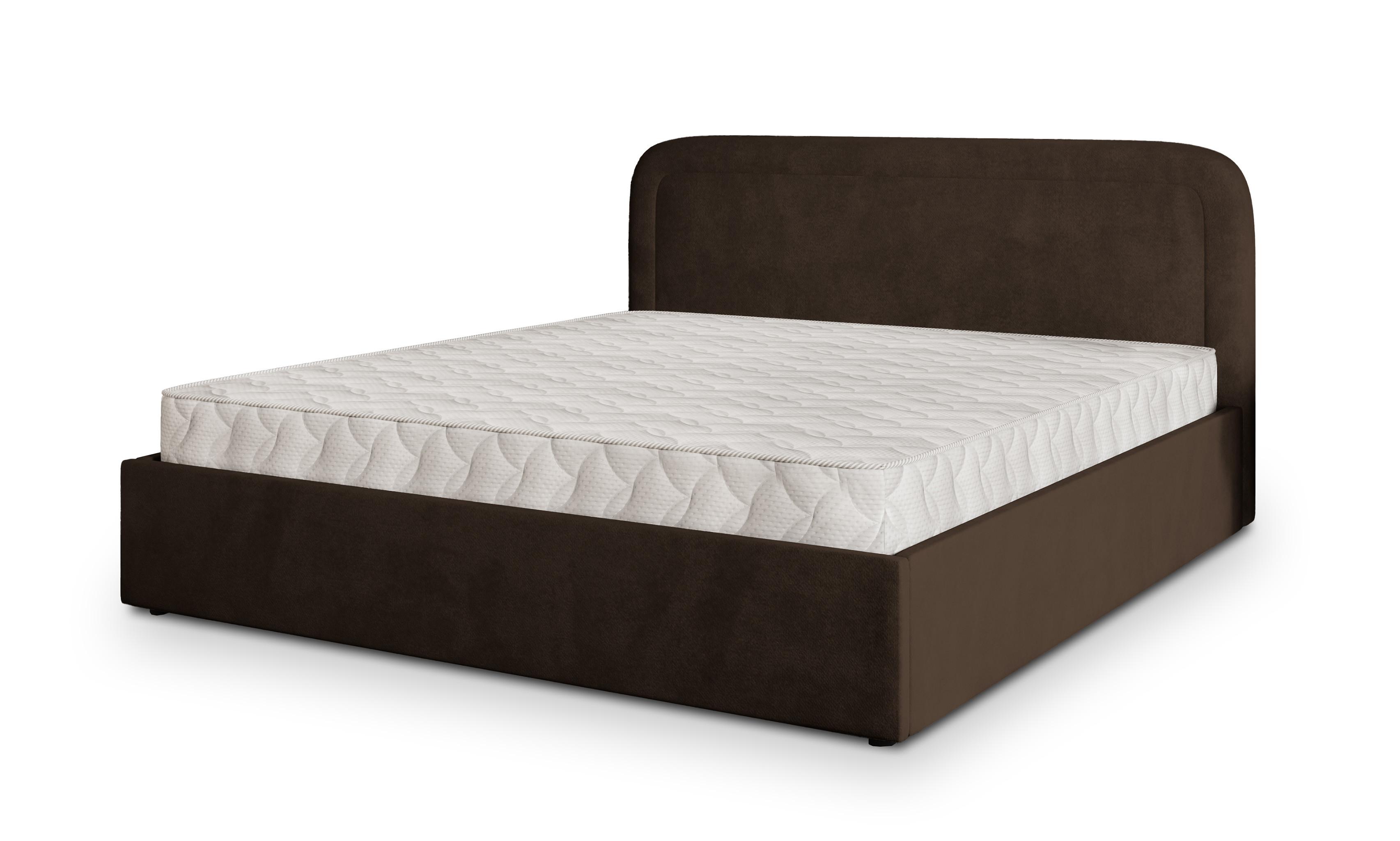POLSTERBETT BENIRA K 160x200 cm mit Bettkästen - Braun - Braun, Holz (160/200cm) - MASSENO