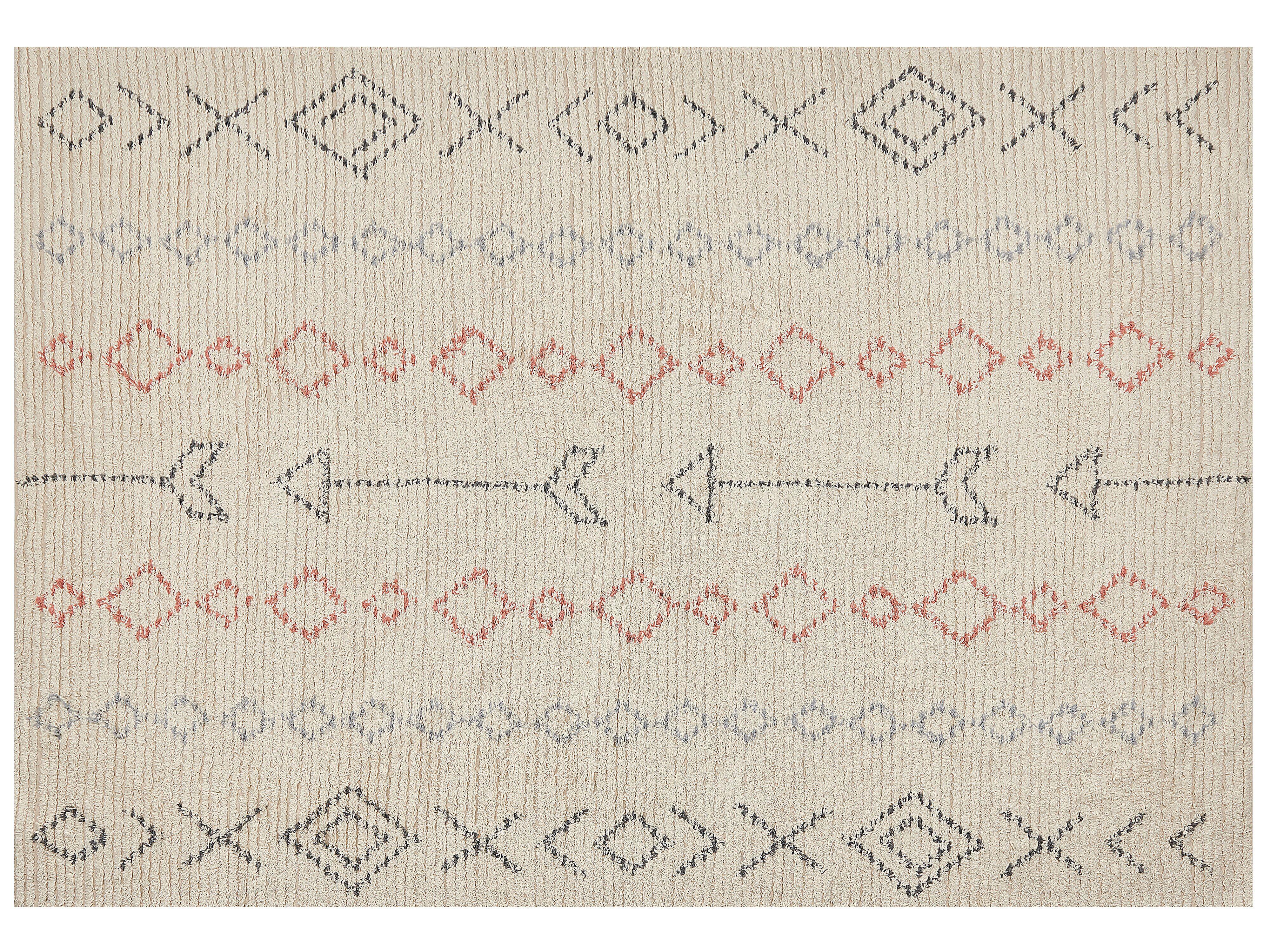 KURZFLOR-TEPPICH Dispur 230/160 cm - Beige, Textil (160/230cm) - Beliani