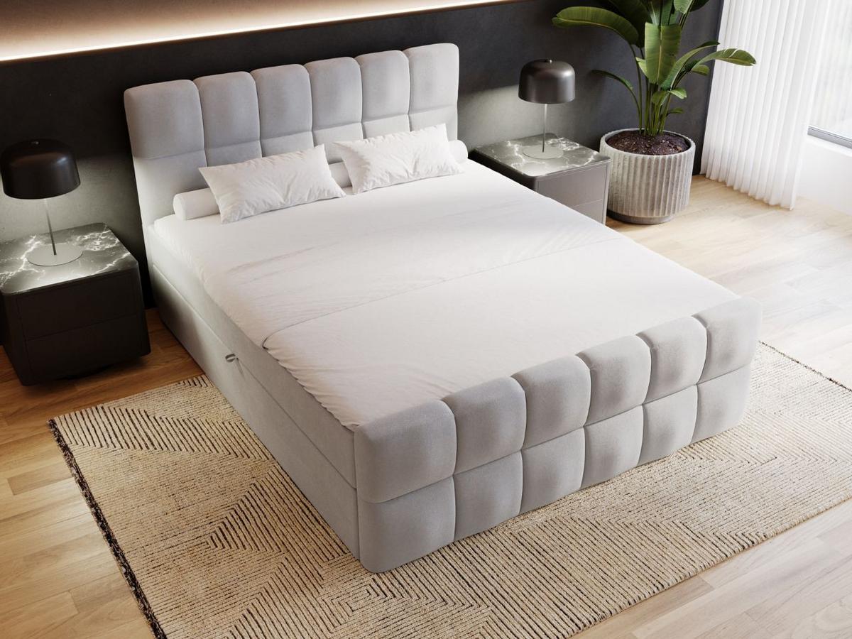 BOXBETT Alicante 160x200 Grau - Grau, Holz/Textil (160/200cm) - Graingold