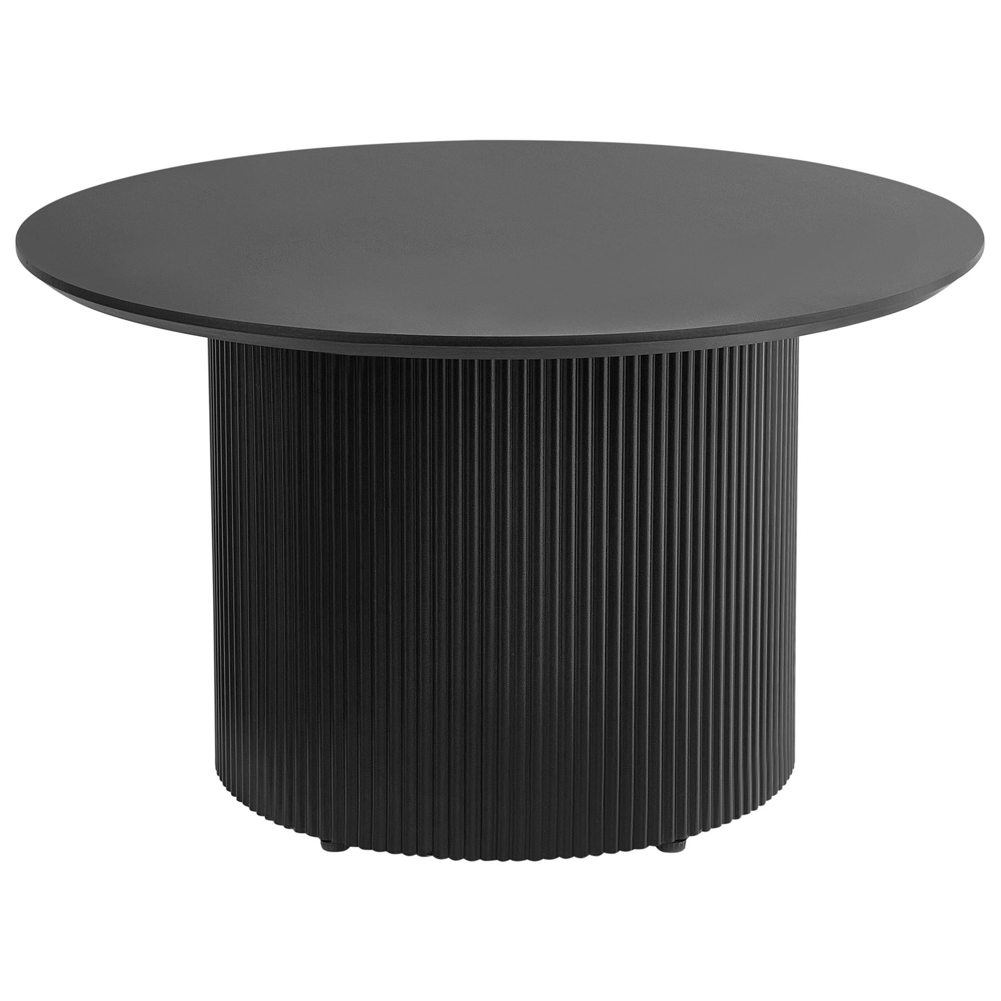 COUCHTISCH Schwarz Leona - Schwarz, Holzwerkstoff (70/70/43cm) - Beliani