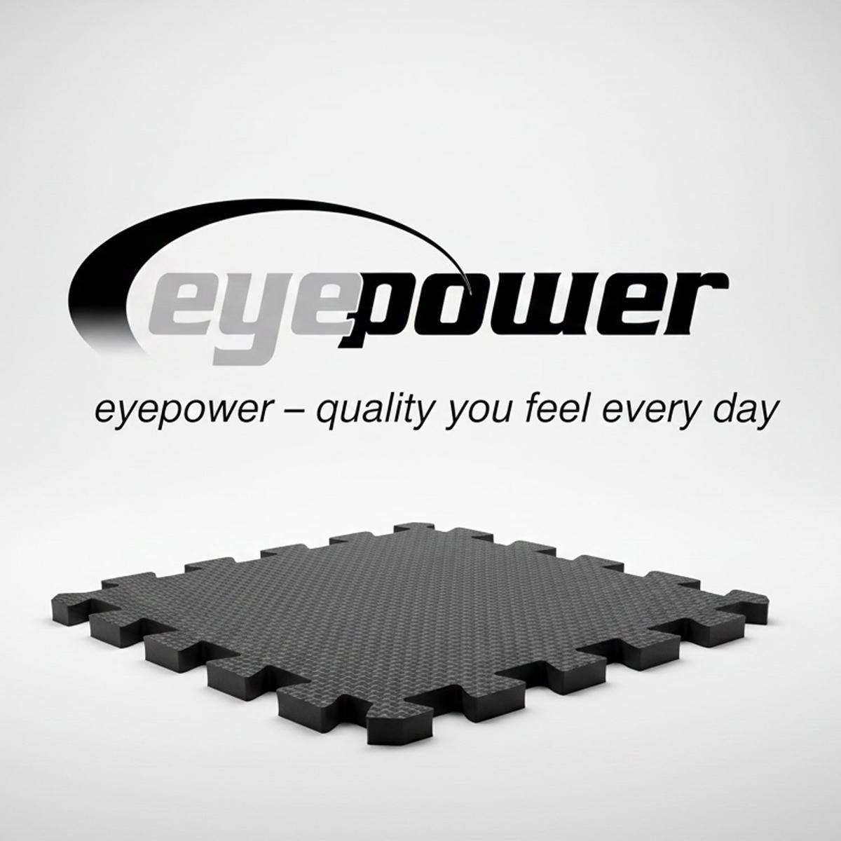 BODENSCHUTZMATTE 30x30x1 cm, Schwarz, 9er Set - Schwarz, Kunststoff (30/30cm) - eyepower