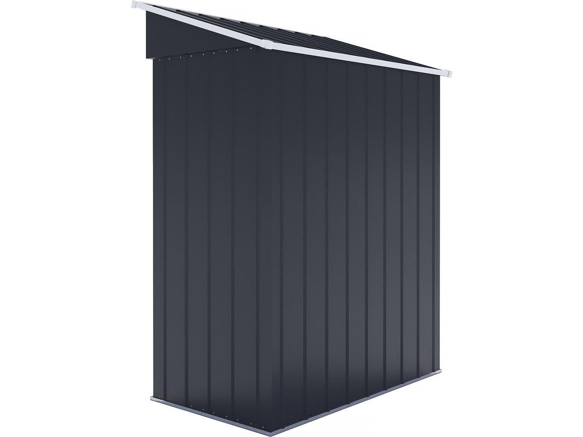 METALL-GARTENHAUS memphis Grau - Grau, Metall (93/193/147cm) - Habitat Garten
