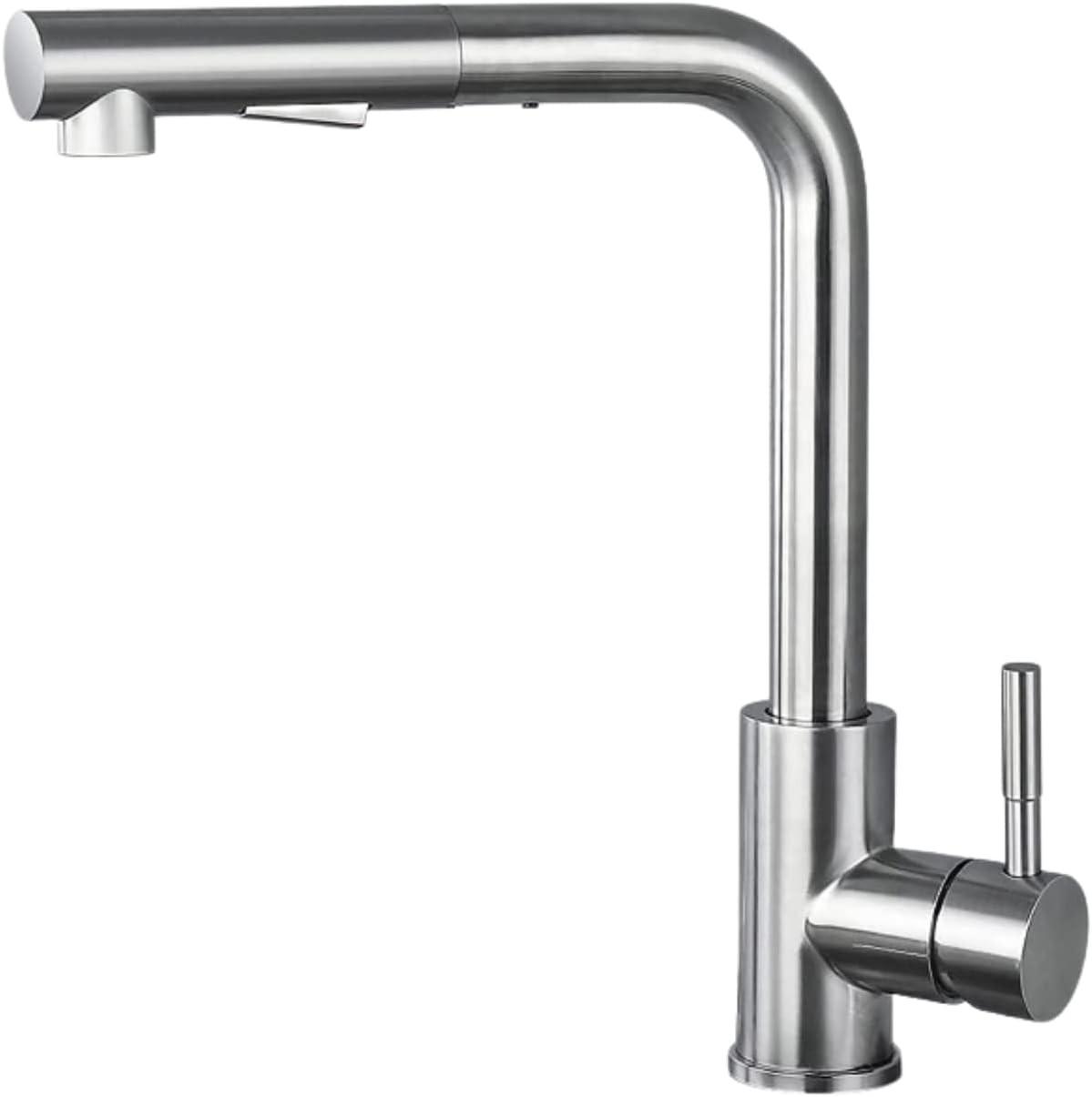 KÜCHENARMATUR 31x26cm ausziehbare Brause - Silberfarben, Metall (22/6/44cm) - KitchenQuality