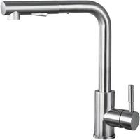 KÜCHENARMATUR 31x26cm ausziehbare Brause - Silberfarben, Metall (22/6/44cm) - KitchenQuality